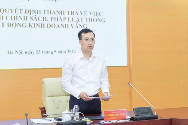 Phó Thống đốc NHNN Phạm Quang Dũng phát biểu tại buổi lễ. Ảnh: NHNN