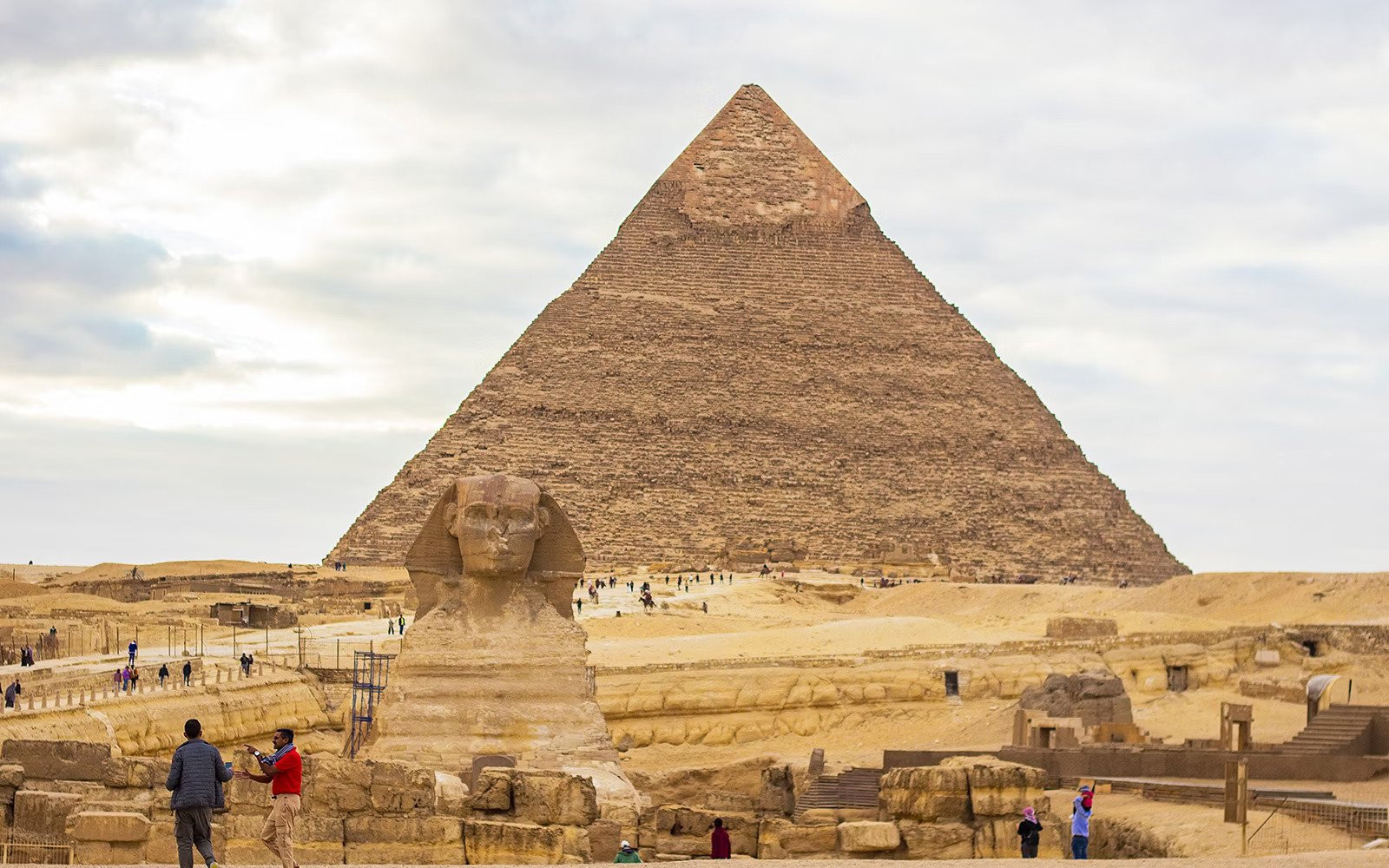 Tượng Nhân sư. Ảnh: Pyramids of Giza Tickets