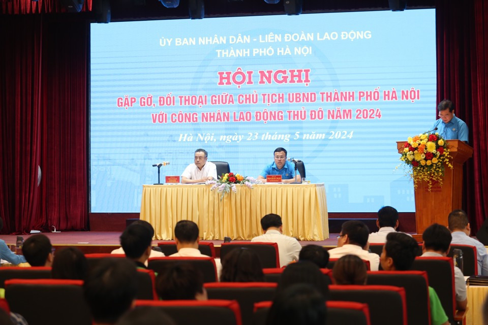 Quang cảnh hội nghị đối thoại. 