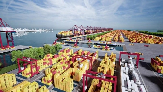 Phối cảnh siêu cảng quốc tế Cần Giờ. Ảnh: Internet