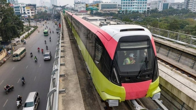 10 đoàn tàu thuộc tuyến metro Nhổn - Ga Hà Nội chuẩn bị được 'lăn bánh' (nguồn ảnh: VOV)