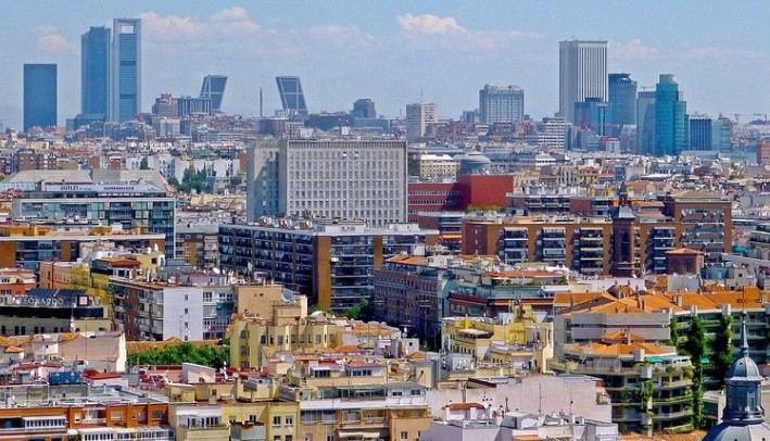 Một góc nhìn từ trên không của Madrid, Tây Ban Nha. Ảnh: Wiki
