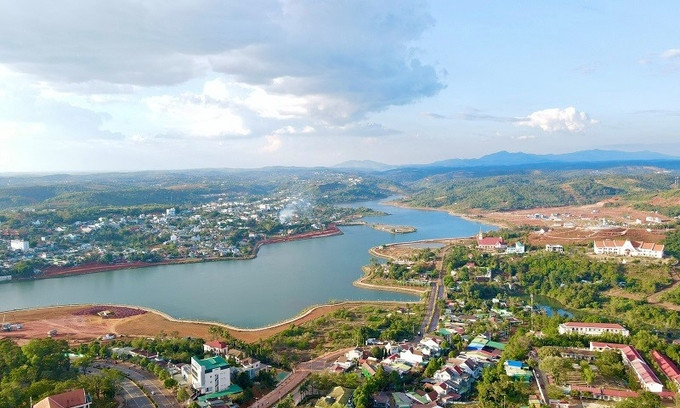 Một góc Khu đô thị Gia Nghĩa, tỉnh Đắk Nông. Ảnh: Báo Xây dựng