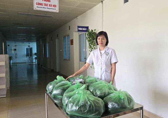 Số tóc hiến tặng đang được lưu giữ tại bệnh viện. Ảnh: BV cung cấp/Báo Vietnamnet
