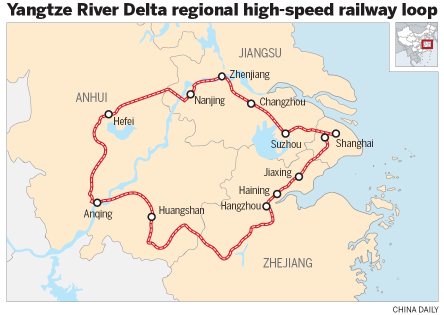 Trung Quốc triển khai tuyến đường sắt cao tốc mới quanh đồng bằng sông Dương Tử
