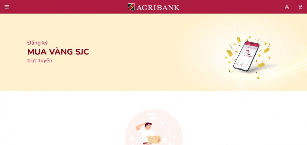 Agribank đăng ký mua vàng miếng SJC trực tuyến