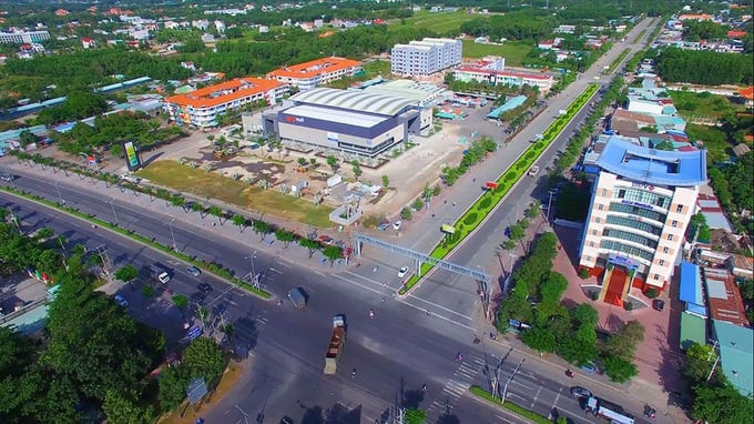 Phối cảnh thị xã Phú Mỹ sắp lên thành phố trong tương lai. Ảnh: Internet
