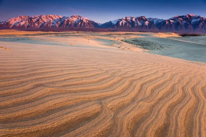 Sa mạc Chara ở vùng Transbaykal, Siberia, Nga là một trong những sa mạc độc đáo nhất trên thế giới. Ảnh: Internet