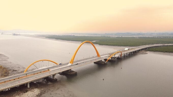 Cầu Cửa Lục 3 được lấy ý kiến nhân dân và đặt tên là cầu Bình Minh. Ảnh: Internet