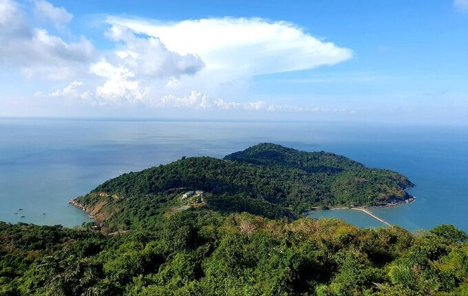 Cụm đảo Hòn Khoai, Cà Mau ảnh từ trên cao (Ảnh: Internet)