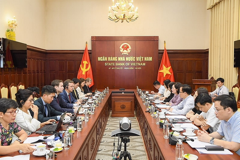 Thống đốc Nguyễn Thị Hồng tiếp Đoàn Điều IV - Quỹ Tiền tệ Quốc tế (IMF)