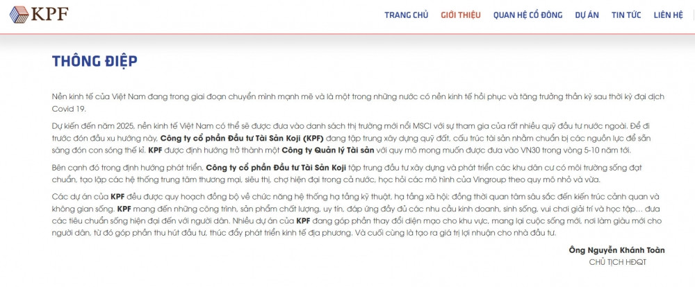 Koji (KPF) thay đổi ra sao dưới thời 'chuyên gia làm đẹp báo cáo tài chính’ Nguyễn Khánh Toàn