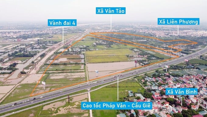 Hiện trạng khu vực quy hoạch để xây dựng KCN Bắc Thường Tín hiện là ao đầm và đất canh tác của người dân. Ảnh: Internet