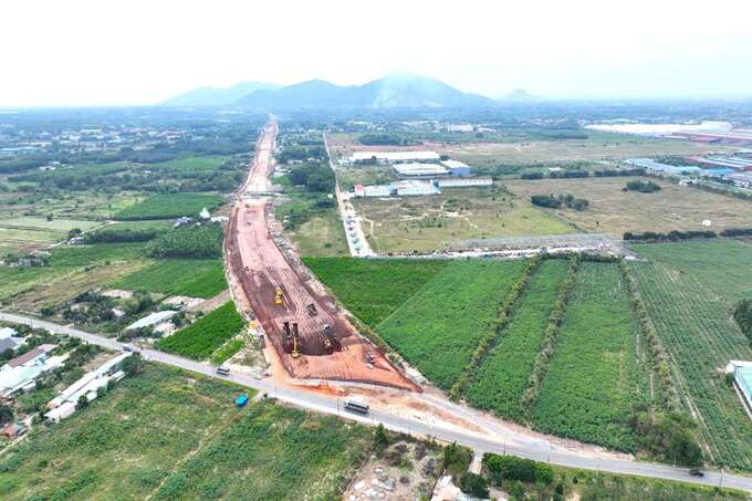 Dự án thành phần 3 cao tốc Biên Hòa - Vũng Tàu về cơ bản đã giải quyết xong vấn đề giải phóng mặt bằng. Ảnh: Internet