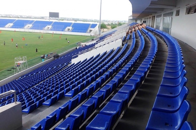 Sân vận động Hòa Xuân được xây dựng từ năm 2013. Ảnh: Internet