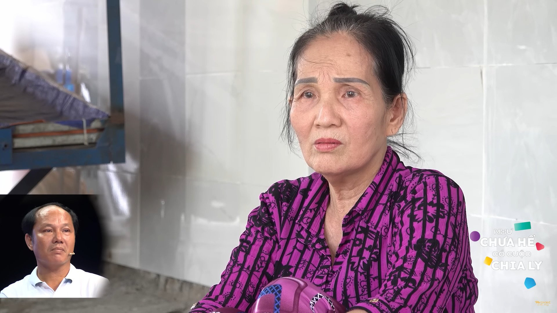 Bà Phạm Thị Chiến - mẹ ruột của anh Sơn kể về hành trình tìm con trai thất lạc và cuộc sống khó khăn hiện tại. Ảnh: Chụp màn hình