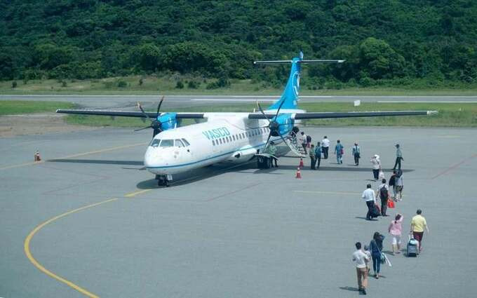 Sân bay Cà Mau hiện chỉ đảm bảo khai thác máy bay ATR72 hoặc tương đương. Ảnh: PV/Vietnam+