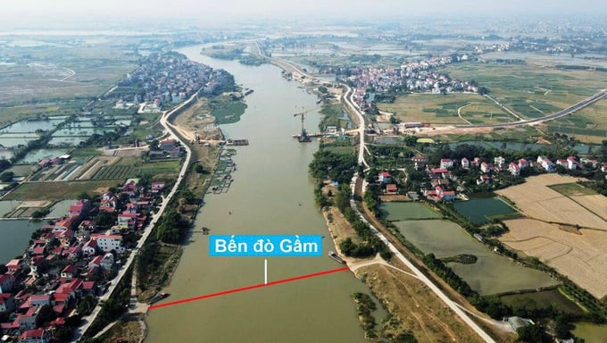 Vị trí cây cầu bắc qua sông Cầu kết nối hai tỉnh Bắc Giang và Bắc Ninh. Ảnh: Internet