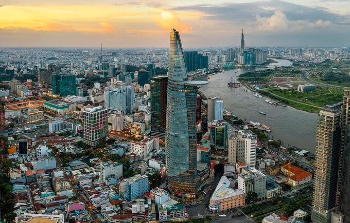 TP. HCM hiện đang là một trong số những thành phố phát triển bậc nhất tại Việt Nam. Ảnh: Internet