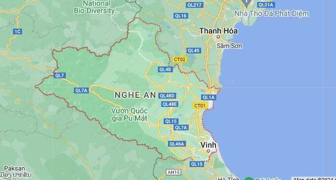 Nghệ An là tỉnh có diện tích lớn nhất Việt Nam