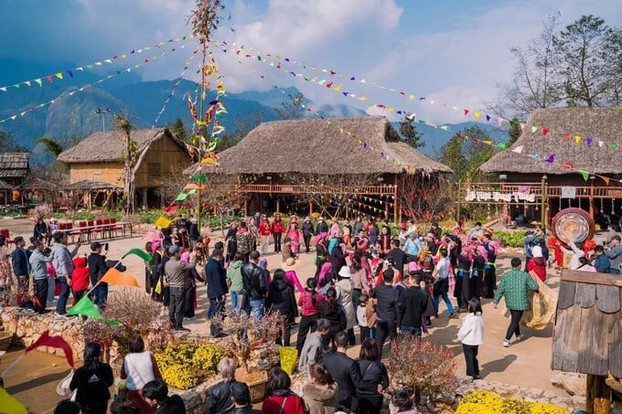 Lễ hội Quét làng tại Bản Mây. Ảnh: Internet