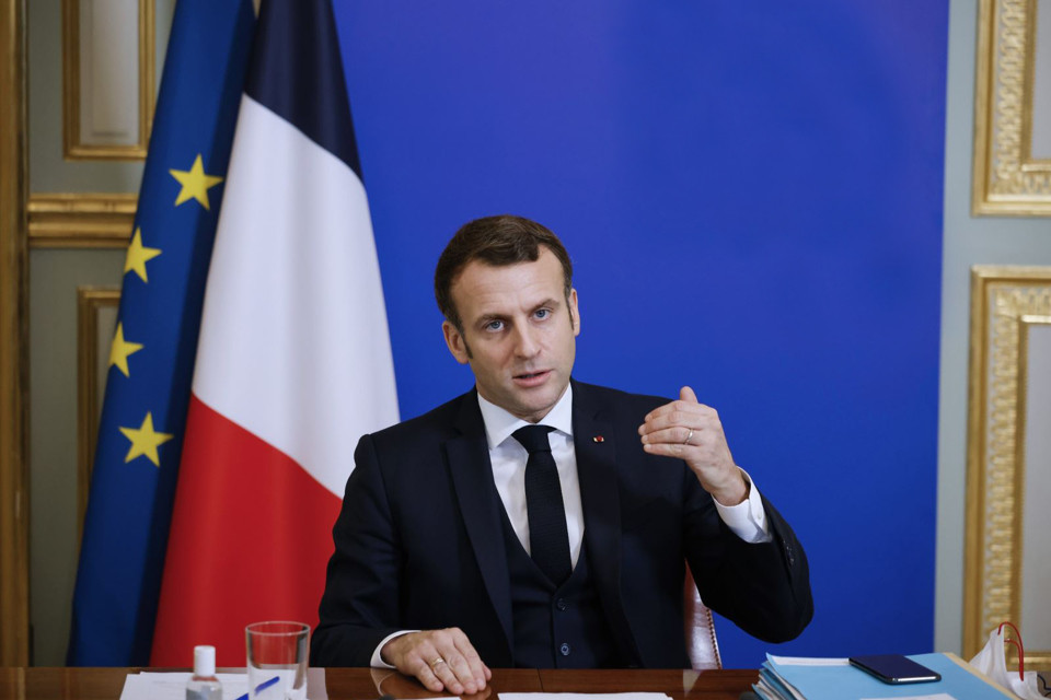 Tổng thống Pháp Emmanuel Macron. Ảnh: AP