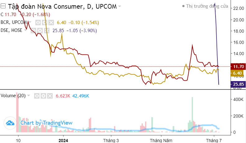 Cổ phiếu DNSE giảm 14% trong tuần đầu niêm yết, lặp lại kịch bản của 2 mã khác?