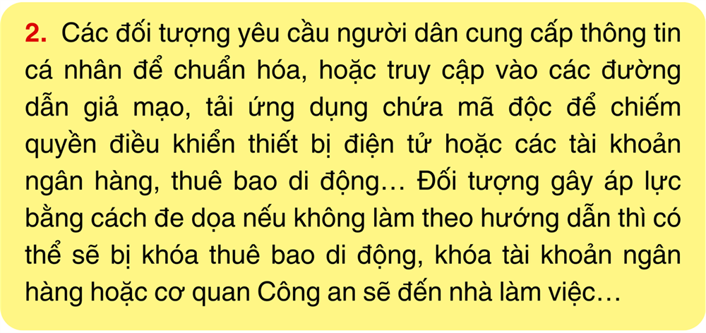 Cẩm nang nhận biết và phòng tránh Lừa đảo chuẩn hóa thông tin cá nhân- Ảnh 3.