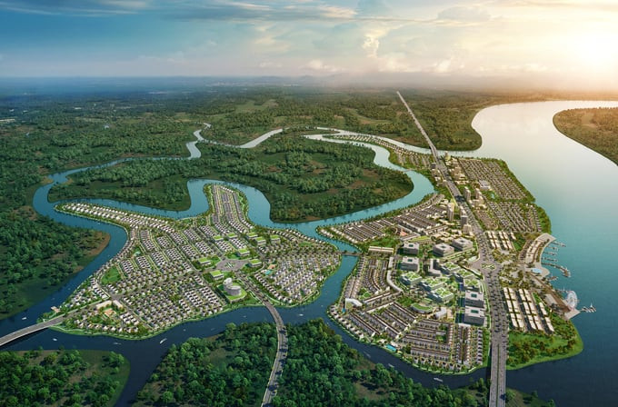 Bối cảnh 3D dự án Khu đô thị Aqua City