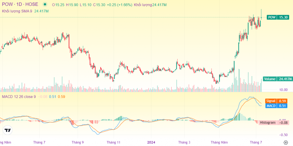 Nhà đầu tư lỗ nặng trong phiên cổ phiếu POW rút đỉnh
