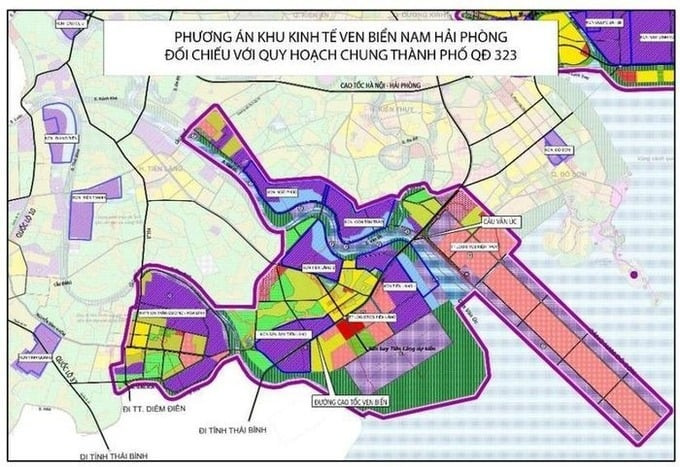 Vị trí Khu kinh tế phía Nam Hải Phòng. Ảnh: Internet