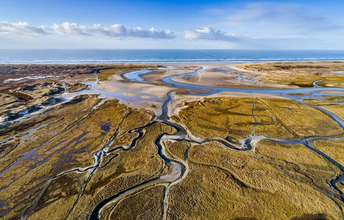 Wadden có tổng chiều dài khoảng 500km và tổng diện tích lên tới 10.000km2. Ảnh: Internet