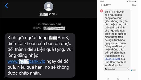 Những tin nhắn này xuất hiện tràn lan, nhiều người dân rơi vào cảnh mất tiền. Ảnh minh họa: Internet