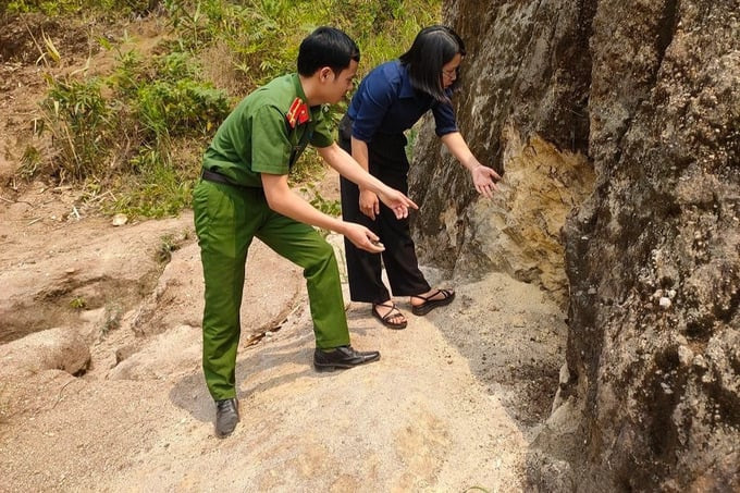 Mỏ đất hiếm Đông Pao được kiểm tra hiện trạng. Ảnh chụp tháng 5/2023: Hoàng Cường/Cổng TTĐT huyện Tam Đường