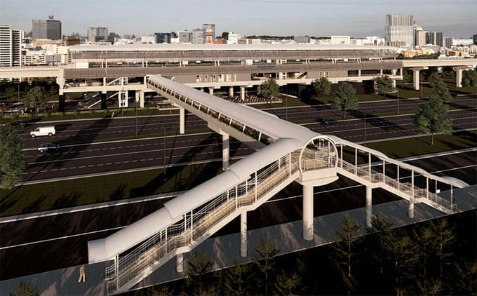 Dự kiến, đến tháng 9, hai cầu bộ hành cuối cùng của tuyến metro số 1 sẽ hoàn thành