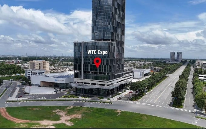 Trung tâm triển lãm WTC Expo nằm ngay cạnh khu đất triển khai dự án trung tâm thương mại