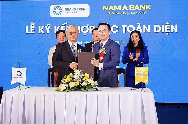 Nam A Bank (NAB) và trường Đại học Quang Trung hợp tác toàn diện nhằm tìm kiếm nhân tài