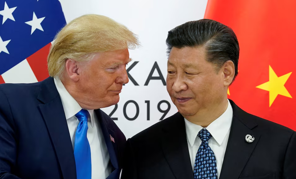 Ông Donald Trump gặp gỡ Tổng thống Trung Quốc Tập Cận Bình tại Osaka, Nhật Bản năm 2019.Ảnh: Kevin Lamarque