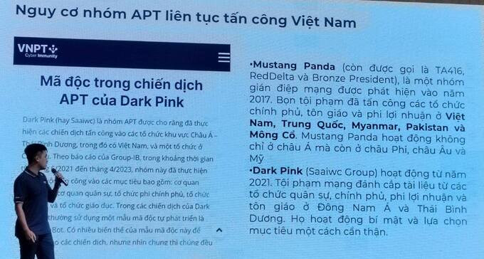 An toàn thông tin mạng là vấn đề rất được quan tâm trong quá trình chuyển đổi số tại Việt Nam, trong bối cảnh các cuộc tấn công mạng ngày càng tinh vi. Ảnh: Nguyễn Đăng