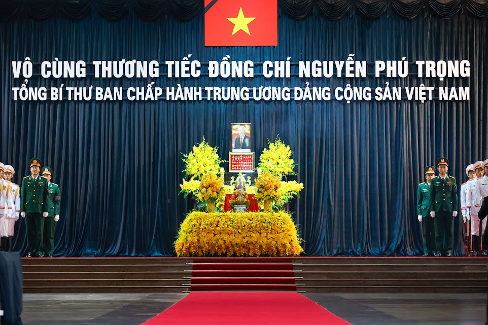 TỔNG THUẬT: LỄ QUỐC TANG TỔNG BÍ THƯ NGUYỄN PHÚ TRỌNG- Ảnh 1.