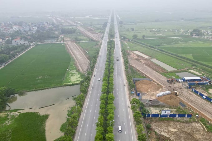 21km đường trục phía Nam Hà Nội đã hoàn thành. Ảnh: Báo Lao Động