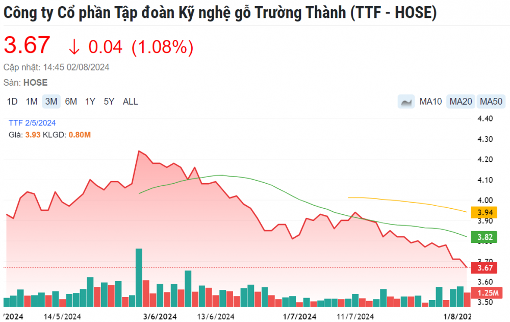 Cổ phiếu TTF lao dốc không phanh: Nhà đầu tư ‘cắt lỗ thì tiếc, giữ lại thì chưa thấy đáy’