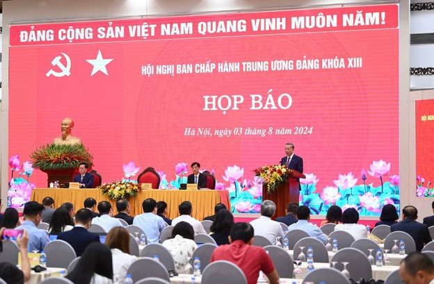 Tổng Bí thư, Chủ tịch nước Tô Lâm chủ trì họp báo - Ảnh VGP/Nhật Bắc