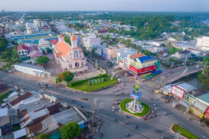 Với sự đầu tư bài bản, TP. Ngã Bảy đang đứng trước cơ hội lột xác mạnh mẽ, đưa địa phương phát triển về mọi mặt. Ảnh: Nhịp sống Thị trường