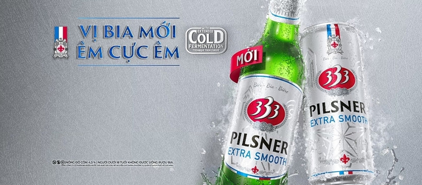 Sabeco (SAB) ra mắt loại bia hoàn toàn mới ‘333 Pilsner’: Bước tiến trong hành trình đột phá