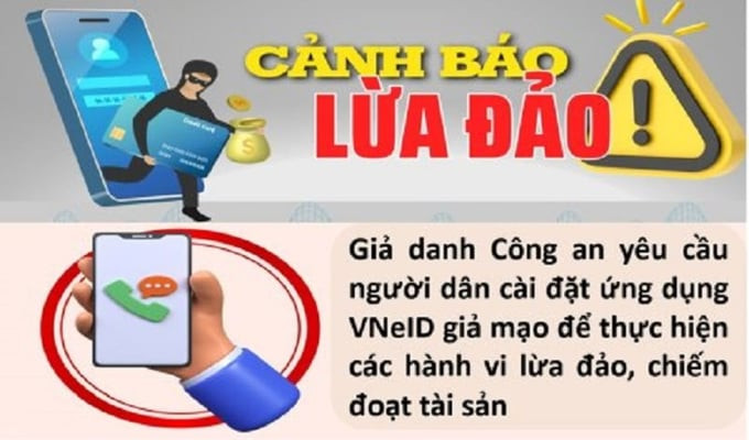 Công an tỉnh Hòa Bình phát đi cảnh báo đối với người dân về tội phạm lừa đảo. Ảnh minh họa