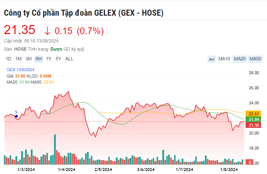 Gelex (GEX) vượt kế hoạch lợi nhuận toàn năm chỉ sau 7 tháng