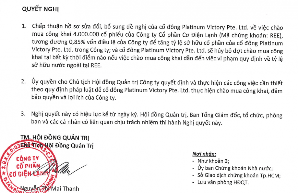 'Cá mập' chi 320 tỷ gom cổ phiếu REE đang sở hữu hàng tỷ USD tại các doanh nghiệp Việt