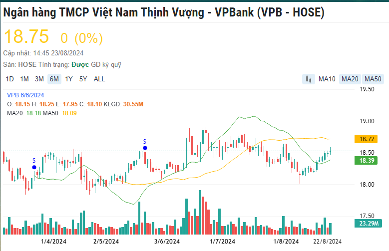 VPBank (VPB): Lộ diện một quỹ đầu tư mới nắm giữ hơn 1% vốn điều lệ ngân hàng