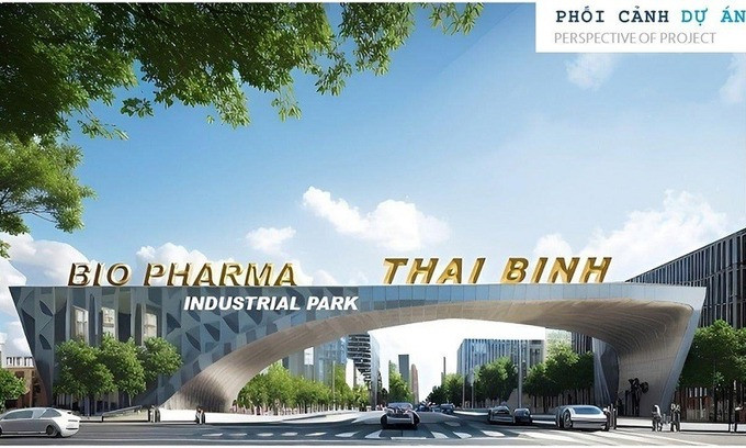 Phối cảnh dự án Khu công nghiệp Dược - Sinh học Thái Bình. Ảnh: Chủ đầu tư